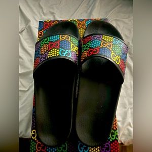 Men Gucci Slides Worn Twice US Size 13 or 46 Limited Edition